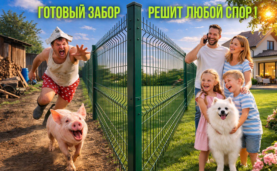 Готовый забор - решит любой спор!