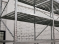 Металлические стеллажи для склада на зацепах с регулируемыми полками