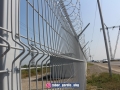 Ограждение промышленных режимных объектов 3д готовым забором с Егозой и барьером безопасности