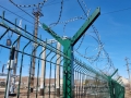 3д забор на режимных объектах энергетики, ограждение подстанций с барьером безопасности Егоза
